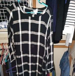 Flannel tunic